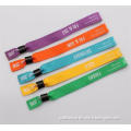 One Time Use Wristbands Polyester Custom Logo